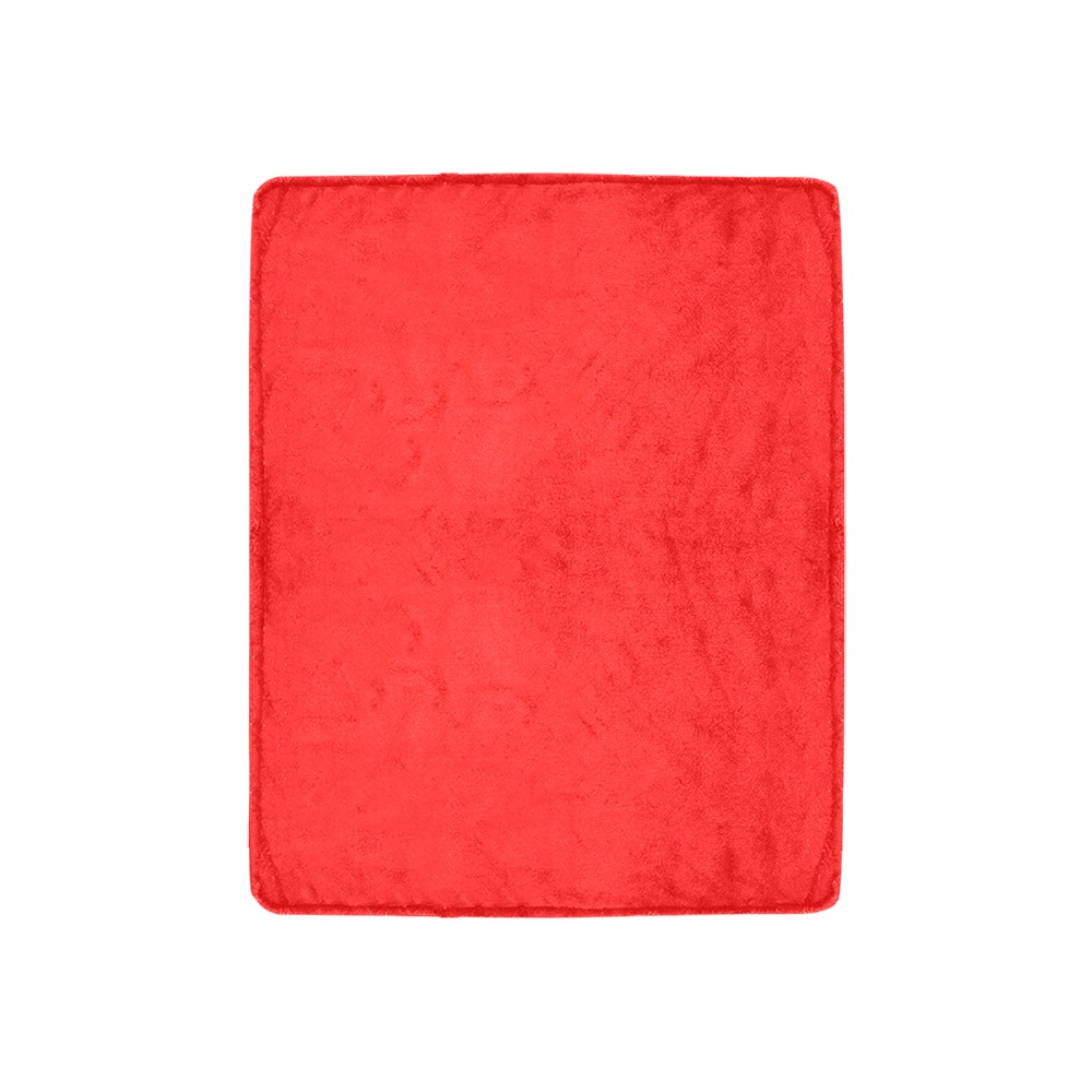 Merry Christmas Red Solid Color Ultra-Soft Micro Fleece Blanket 30''x40''