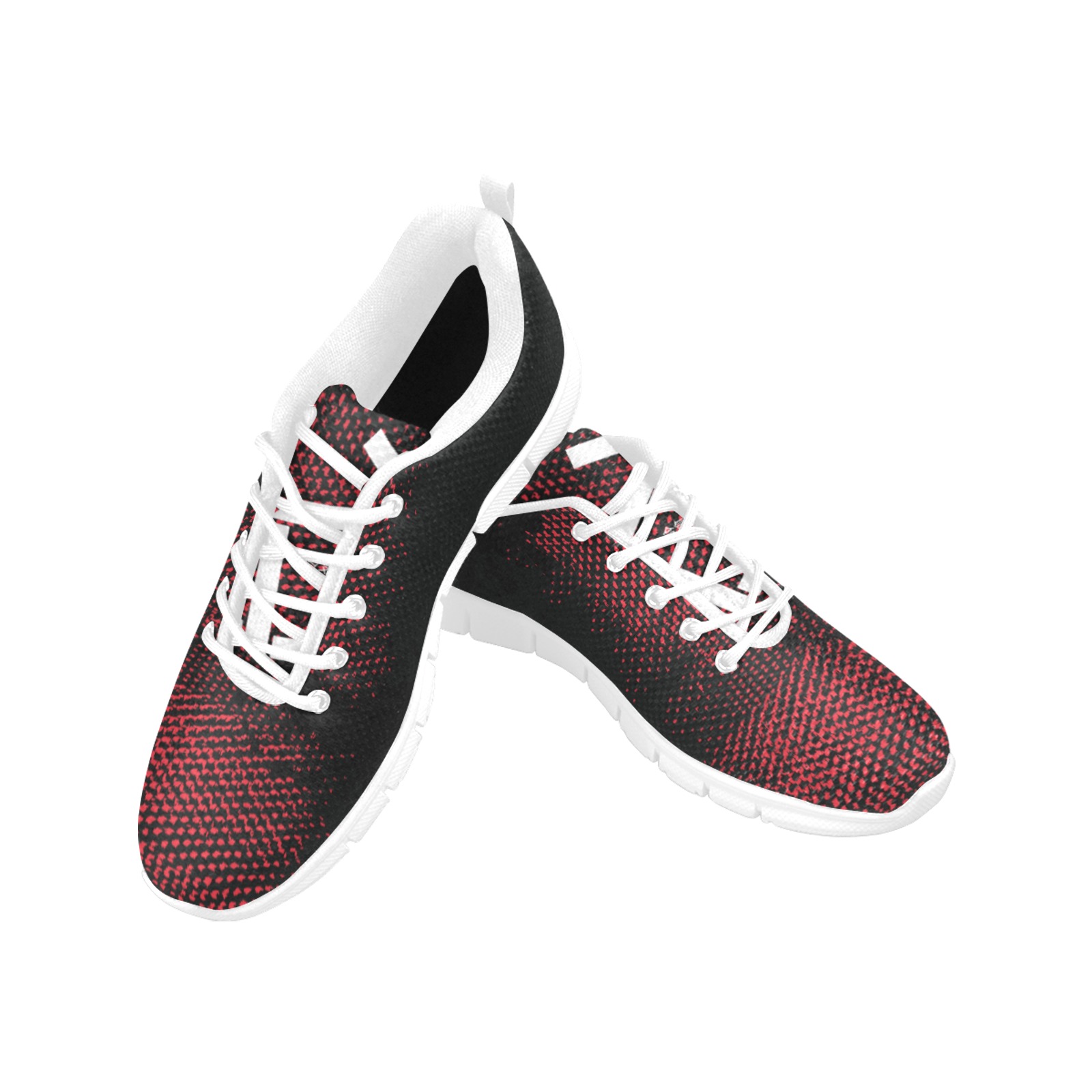 BAMBA NEGRA KD WHITE Men's Breathable Running Shoes (Model 055)