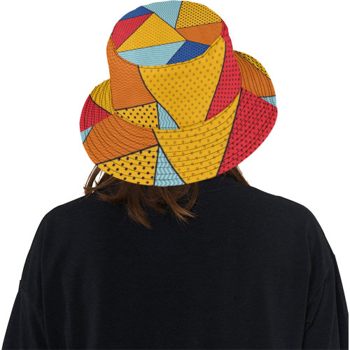 Dotted All Over Print Bucket Hat