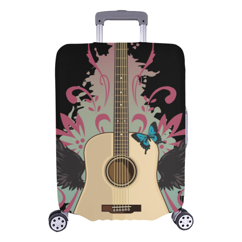 Guitar Vibes Luggage Cover/Large 26"-28"