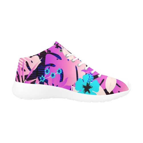 GROOVY FUNK THING FLORAL PURPLE Women's Basketball Training Shoes (Model 47502)