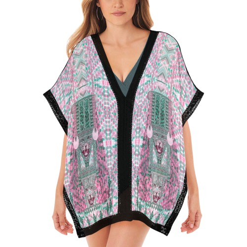 flowers and jewels Women's Beach Cover Ups