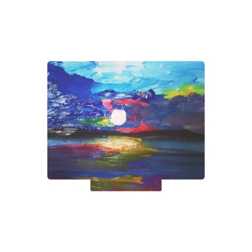 moonlight blue sunset Acrylic Photo Print with Wooden Stand 8"x6.5"