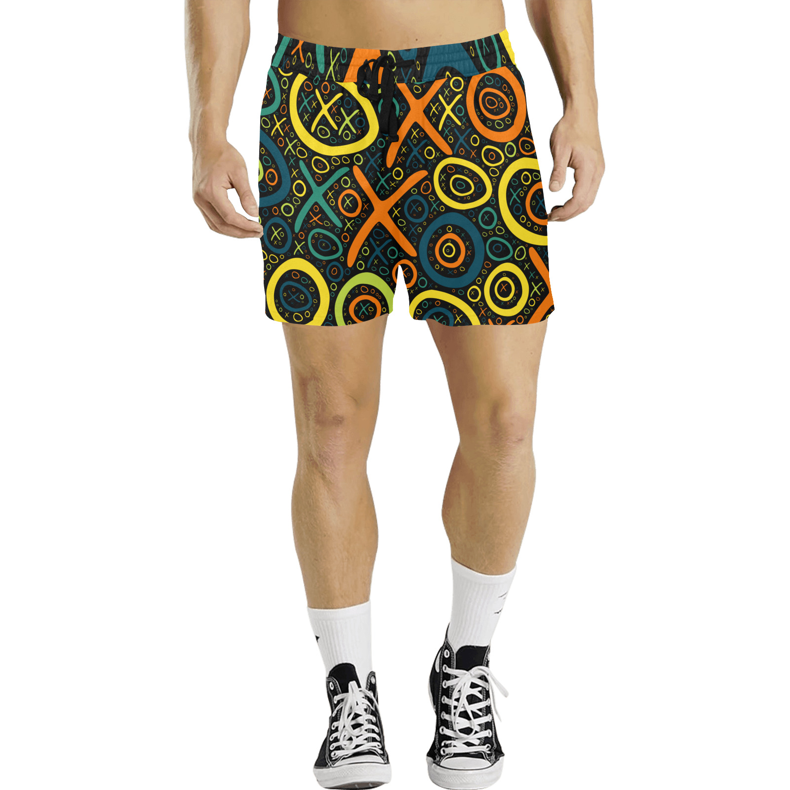 XO0L2-O SYMPLZ Mid-Length Casual Shorts Men's Mid-Length Casual Shorts (Model L50)
