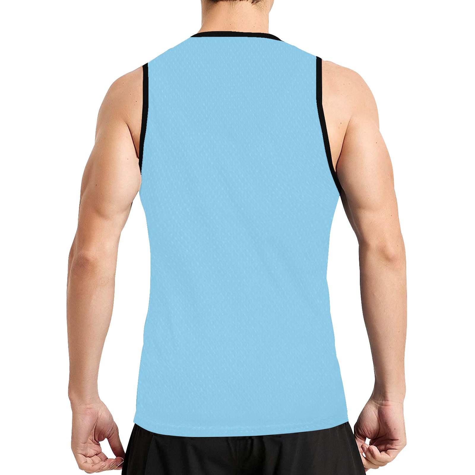 color baby blue All Over Print Basketball Jersey