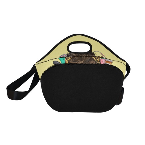 Afro_Messy_Bun_Cna_Life lunch bag Neoprene Lunch Bag/Large (Model 1669)