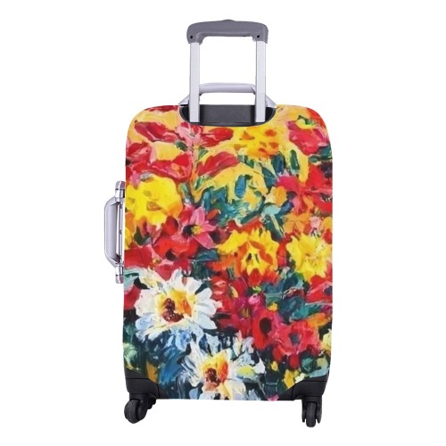 Fall Floral Bouquet Luggage Cover/Medium 22"-25"