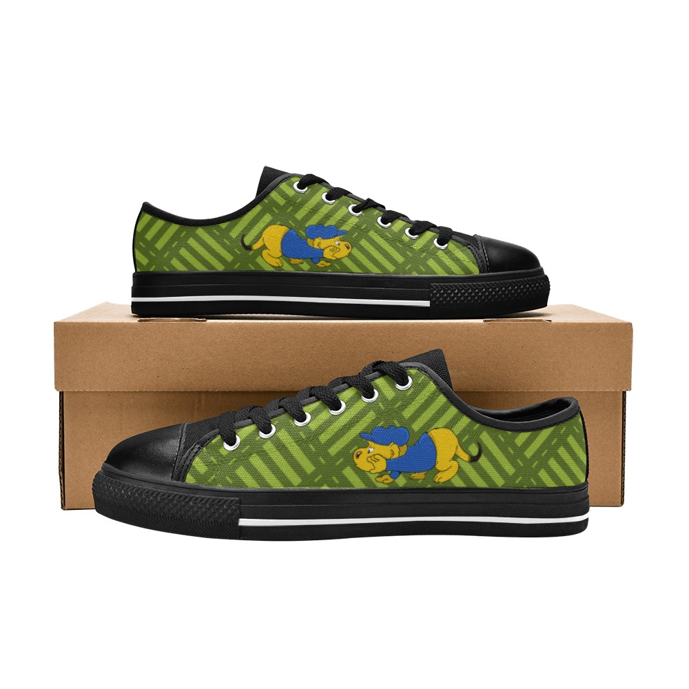 Ferald On The Prowl Low Top Canvas Shoes for Kid (Model 018)