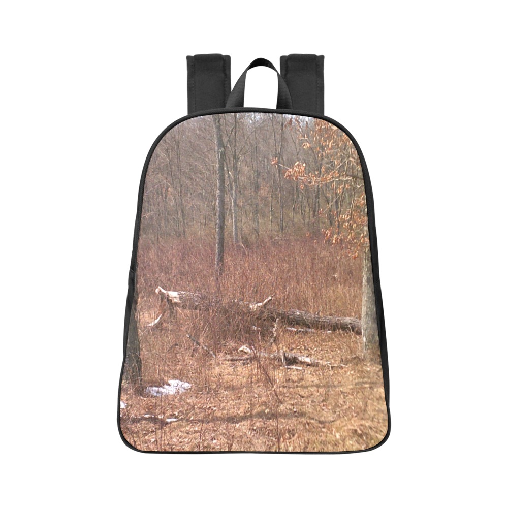 Falling tree in the woods Fabric School Backpack (Model 1682) (Large)