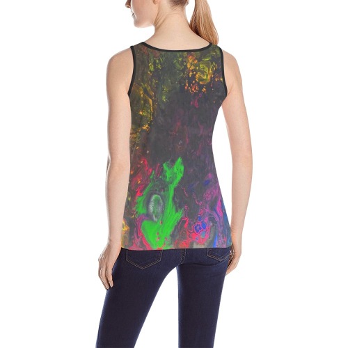 Deep in the Jungle All Over Print Tank Top for Women (Model T43)