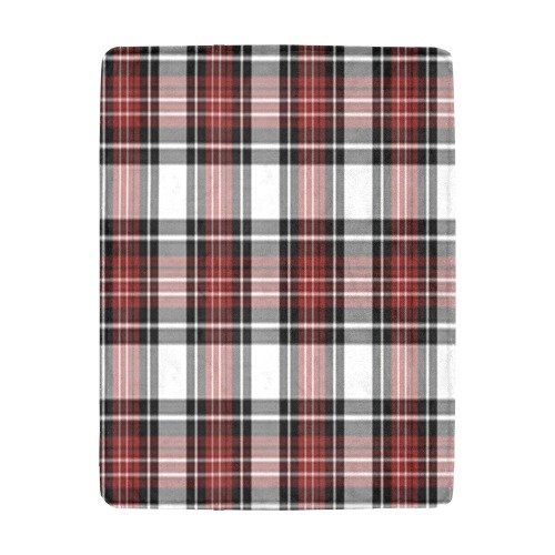 Red Black Plaid Ultra-Soft Micro Fleece Blanket 43"x56"