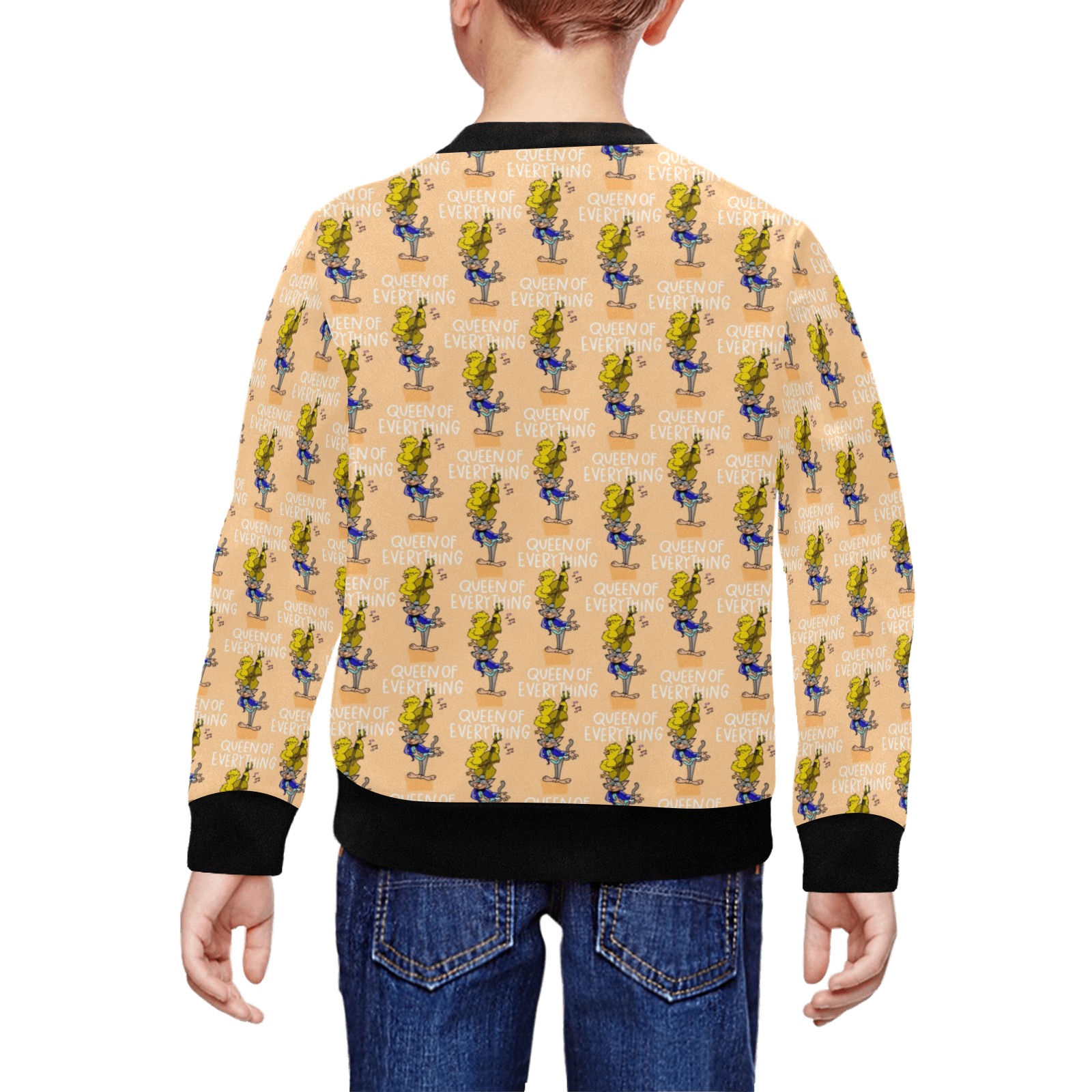 Pattern All Over Print Crewneck Sweatshirt for Kids (Model H29)