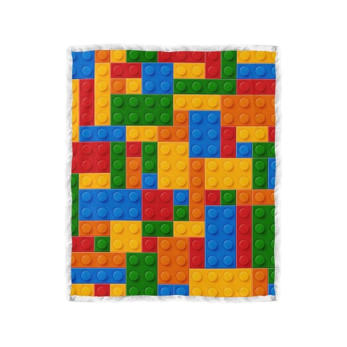 lego Double Layer Short Plush Blanket 50"x60"