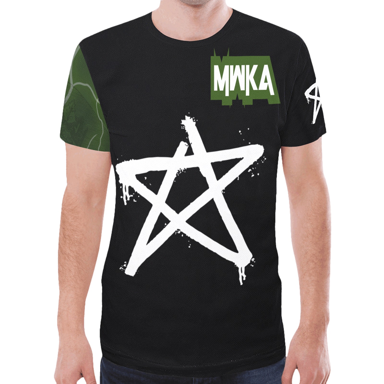 MWKA (5) New All Over Print T-shirt for Men (Model T45)
