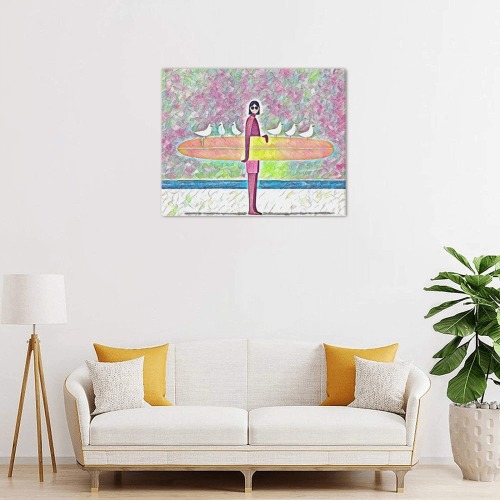 Surf Day Upgraded Canvas Print 20"x16"