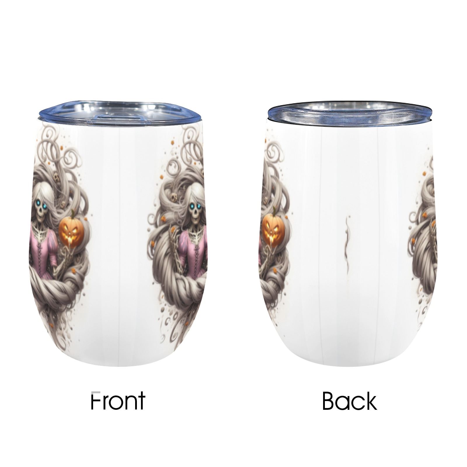 halloween_efChannel27 12oz Wine Tumbler