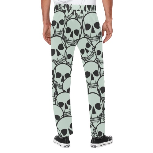 Skulls Black Eyes Men's Pants Men's All Over Print Casual Trousers (Model L68)
