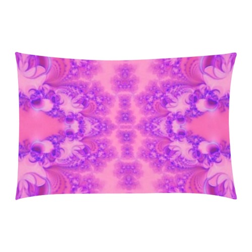 Purple and Pink Hydrangeas Frost Fractal 3-Piece Bedding Set