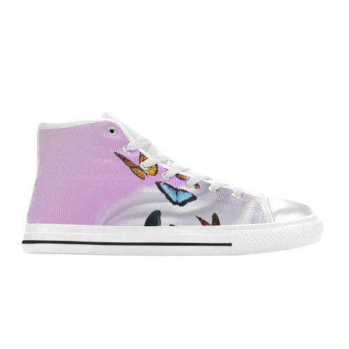 beyond the loop high tops Women's Classic High Top Canvas Shoes (Model 017)