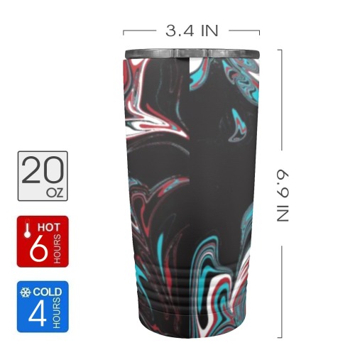 Dark Wave of Colors 20oz Insulated Stainless Steel Mobile Tumbler