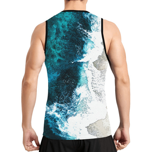 Ocean And Beach All Over Print Basketball Jersey