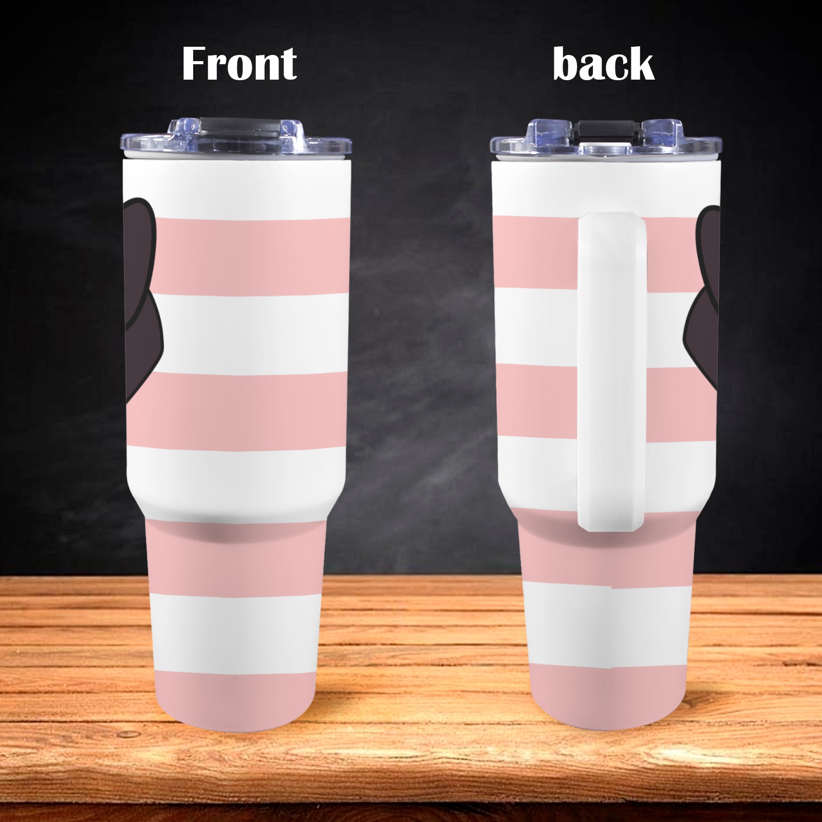 Angel Tumbler suit 40oz 40oz Tumbler with White Handle