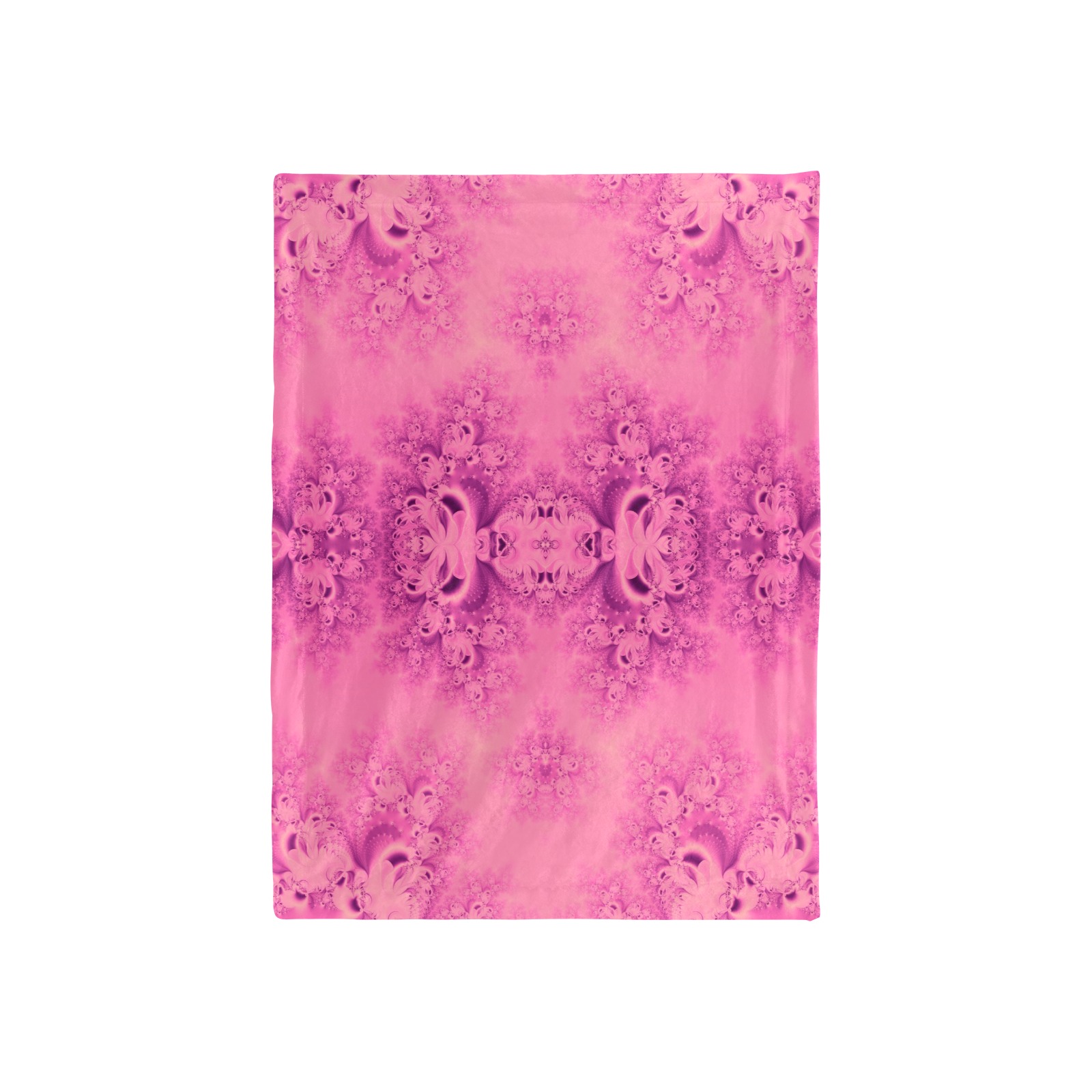 Pink Morning Frost Fractal Baby Blanket 40"x50"