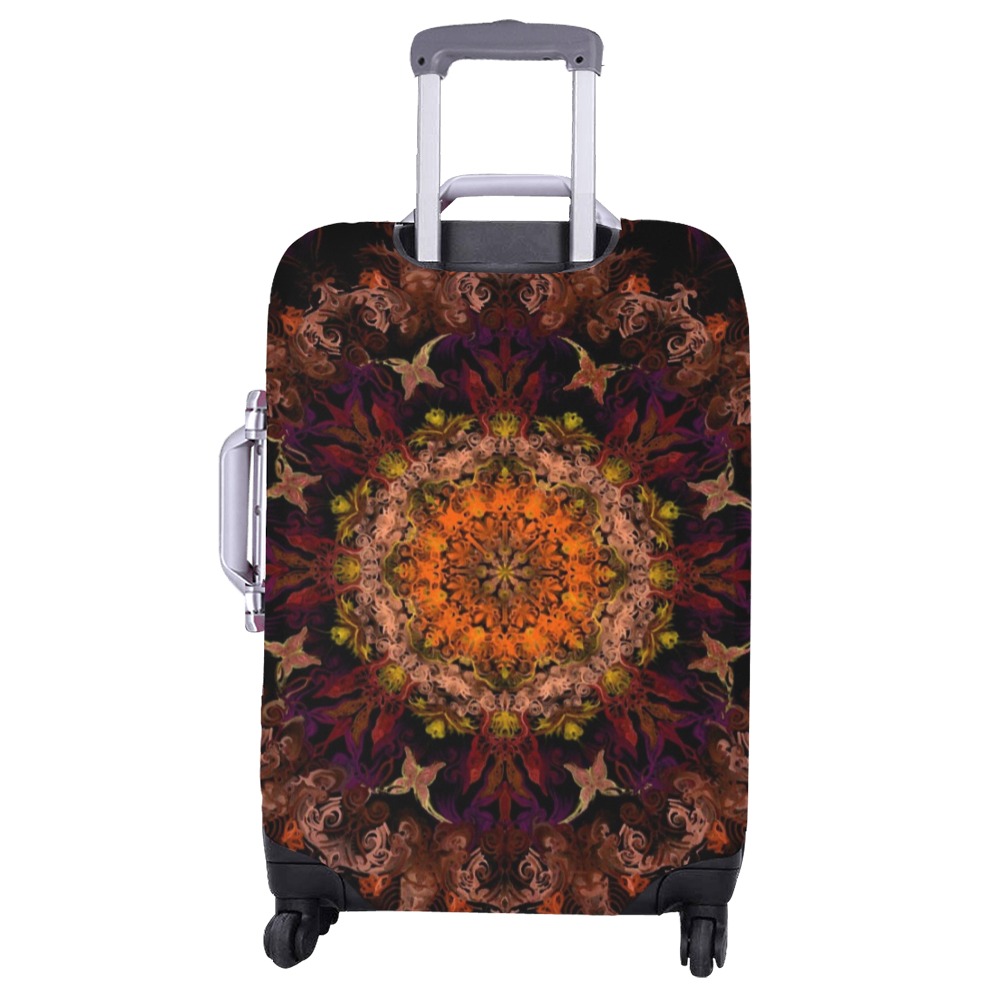 mandala light red Luggage Cover/Large 26"-28"