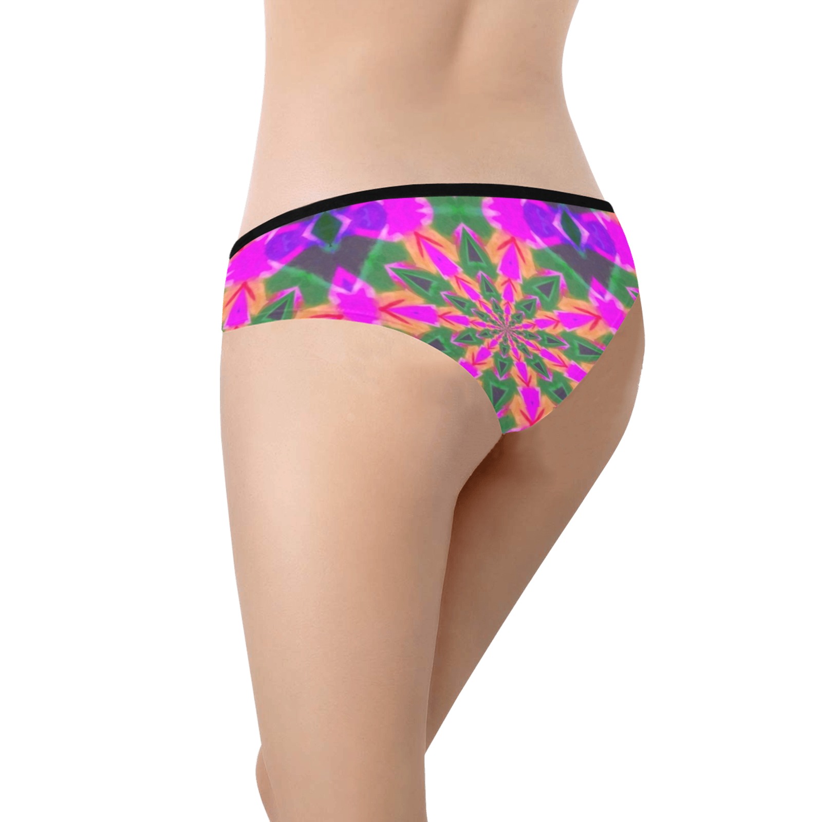 Fractoberry Fractal Pattern 000118WU Women's Hipster Panties (Model L33)