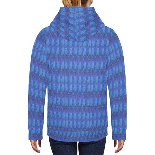 colorful Women's Long Sleeve Fleece Hoodie (Model H55)