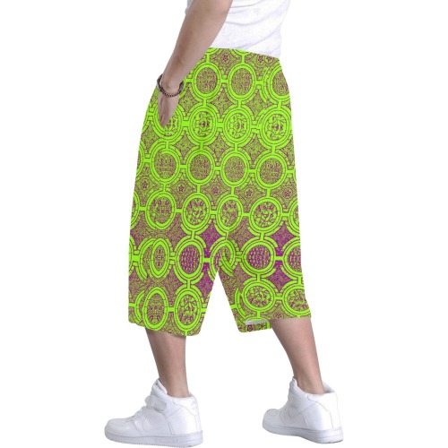 AFRICAN PRINT PATTERN 2 Men's All Over Print Baggy Shorts (Model L37)