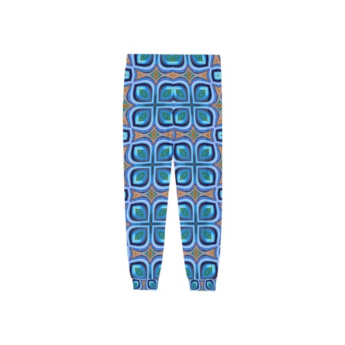 Blue Abstract - Repper.app Men's Pajama Trousers with Custom Cuff