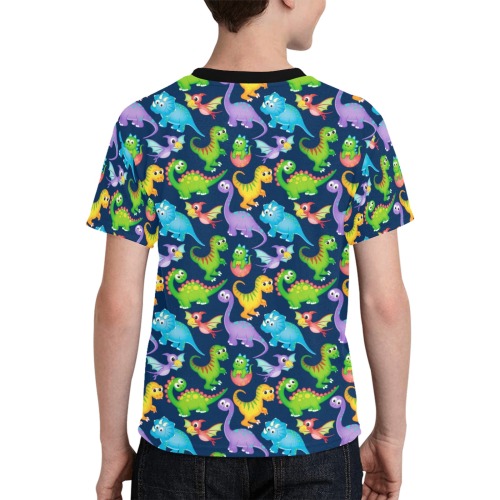 Funny Dinosaurs Kids' All Over Print T-shirt (Model T65)