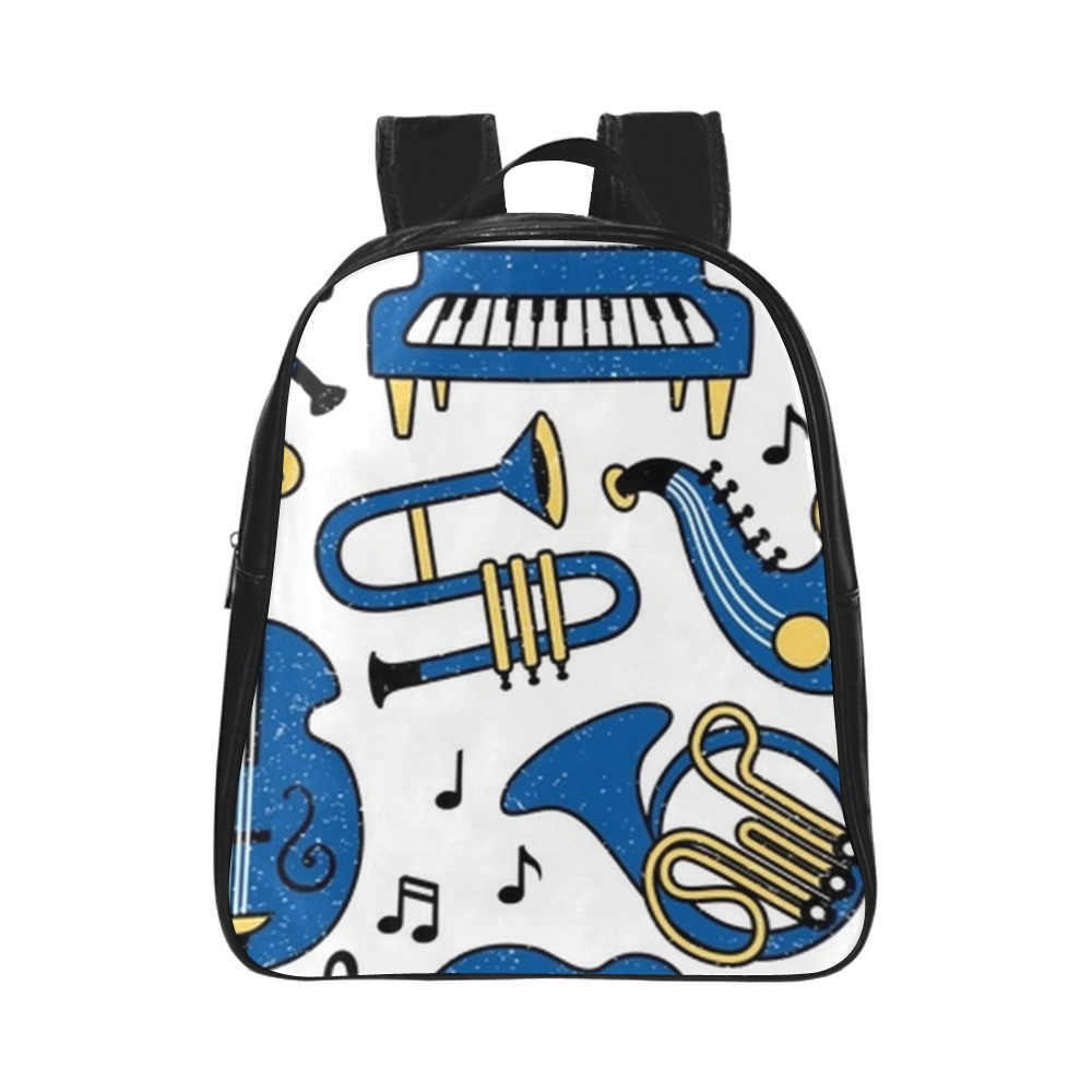 Music Lover School Backpack (Model 1601)(Small)