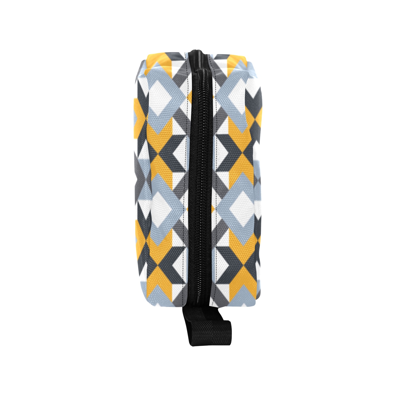 Retro Angles Abstract Geometric Pattern Toiletry Bag with Hanging Hook (Model 1728)