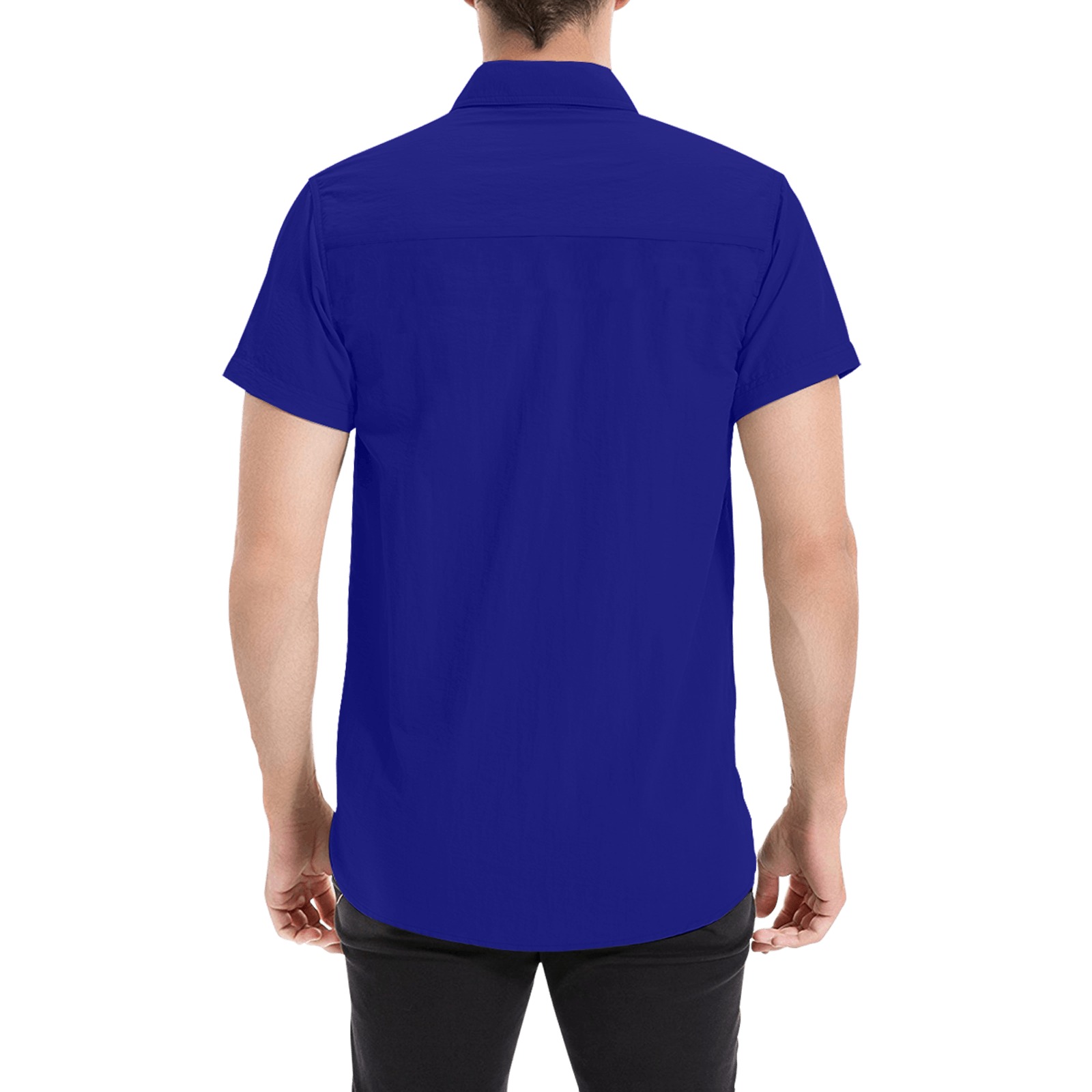 Eat Drink Dance Breakdance / Blue Men's All Over Print Short Sleeve Shirt (Model T53)