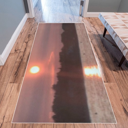 Glazed Sunset Collection Area Rug 9'6''x3'3''