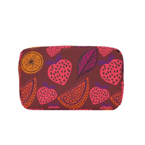 Abstract unique fruitpattern Zipper Lunch Bag (Model 1720)
