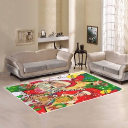 Santa 2021 by Nico Bielow Area Rug7'x5'