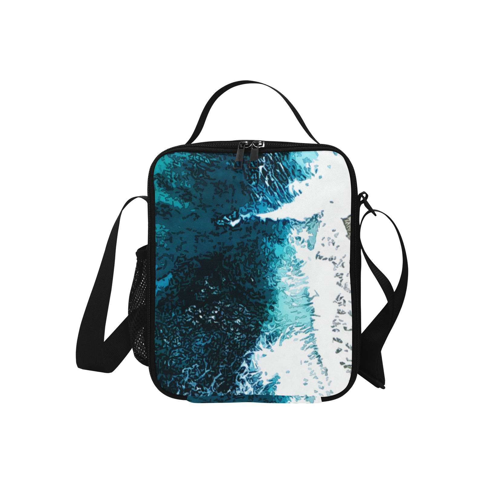 Ocean And Beach All Over Print Crossbody Lunch Bag for Kids (Model 1722)