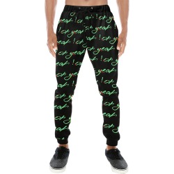 OH YEAH! psy logo Men's All Over Print Sweatpants (Model L11)