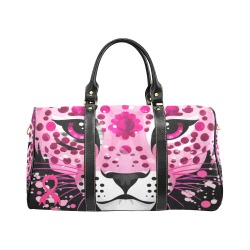pink leopard breast cancer ribbon travel bag New Waterproof Travel Bag/Small (Model 1639)