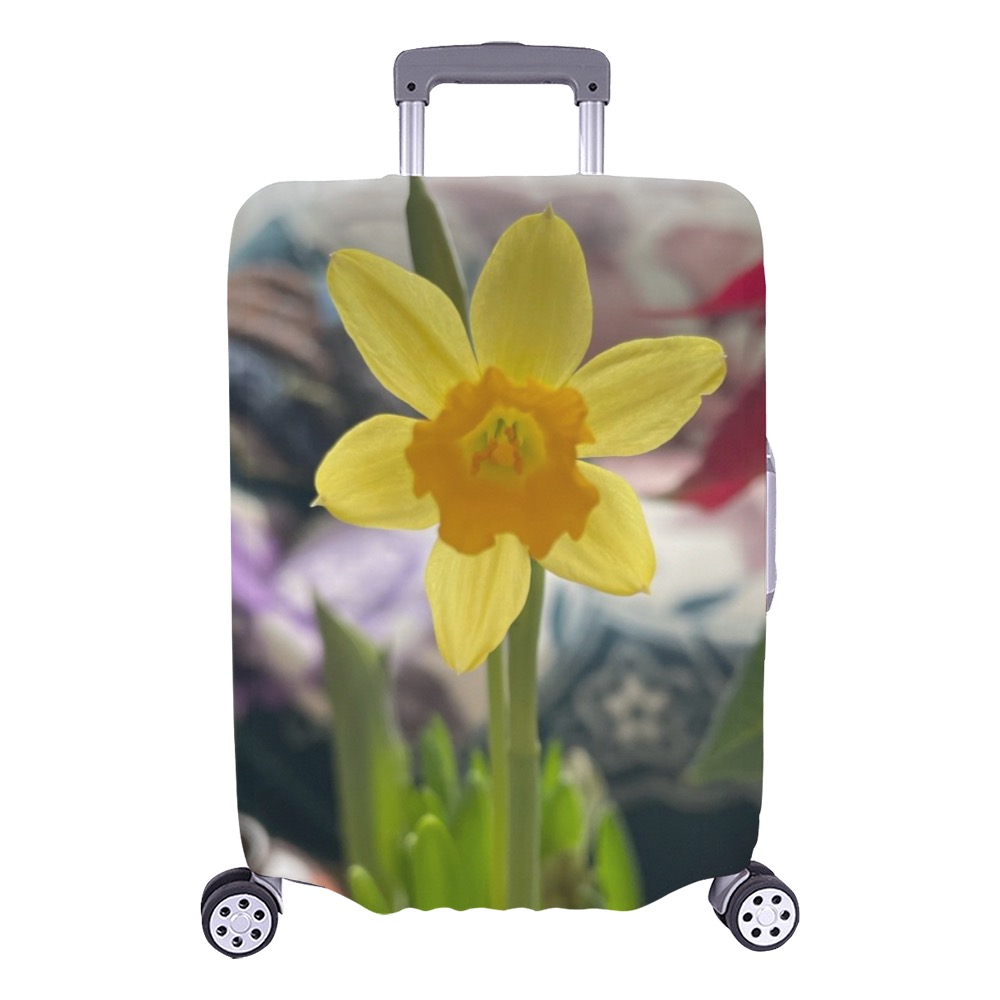 yellow flower Luggage Cover/Large 26"-28"