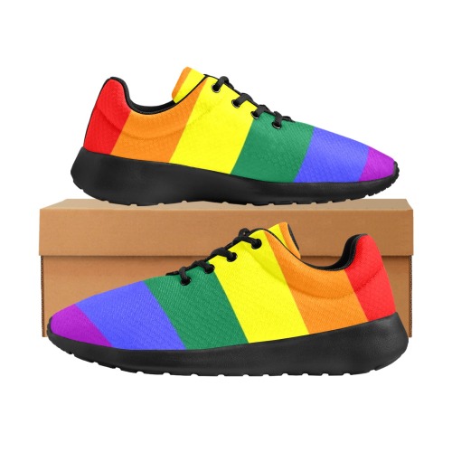Gay Pride Rainbow Men's Athletic Shoes (Model 0200)