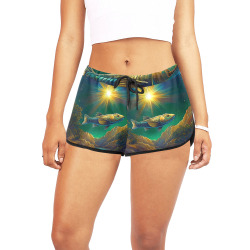 Celestial Swim Women's All Over Print Relaxed Shorts (Model L19)