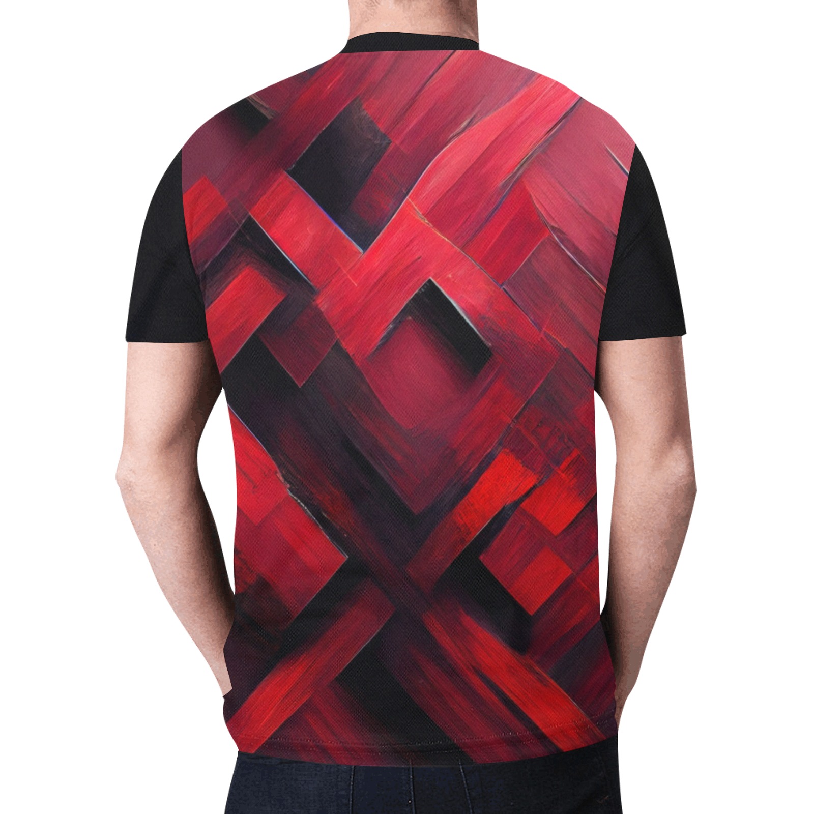 red diamond New All Over Print T-shirt for Men (Model T45)