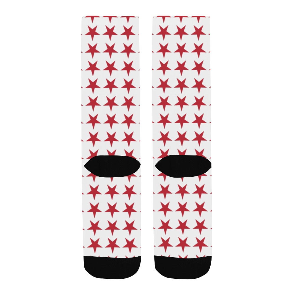 Star Red Men's Custom Socks