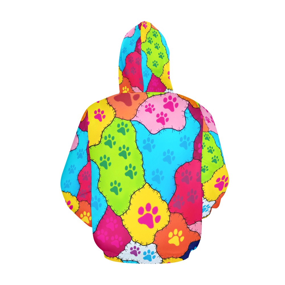 Paws All Over Print Hoodie for Men (USA Size) (Model H13)