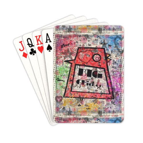 Big Chicken Paper by Nico Bielow Playing Cards 2.5"x3.5"