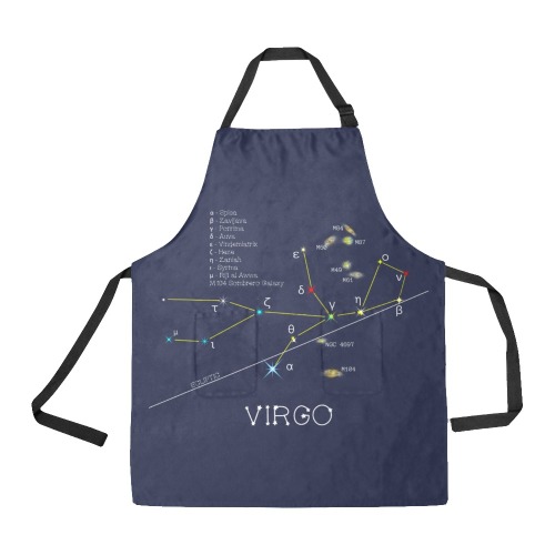 Star Virgo virgin horoscope zodiac funny astrology All Over Print Apron
